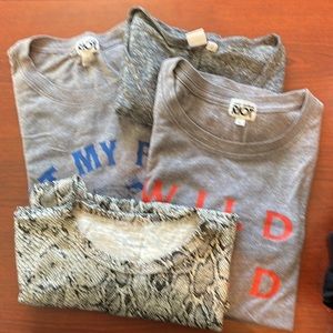 bundle Large women’s,gap L, sub_iron riot, one banana long sleeve snake print